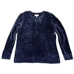Orvis Sweater Women's Chenille Pullover Size Large Crewneck Warm Soft